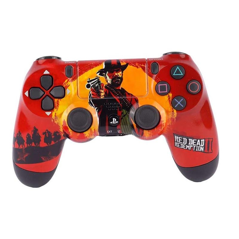 دسته بی سیم PS4 DualShock 4 High Copy طرح Red Dead