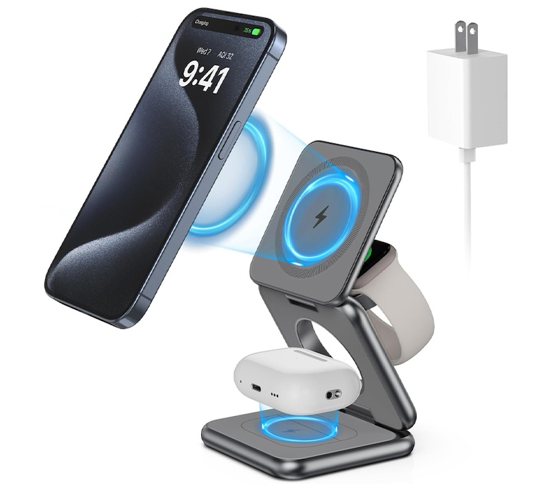 Wireless Charger 3 in 1 Charging Station for Apple15W