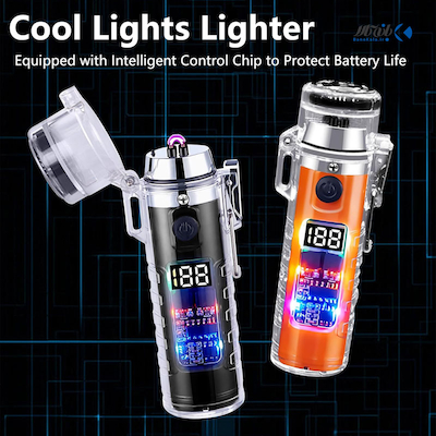 فندک الکتریکی شارژی دارای چراغ قوه  HB-256