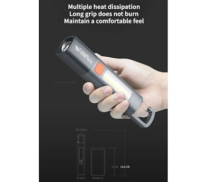 چراغ قوه شارژی اسمایلینگ شارک مدل SD-1023