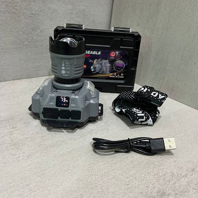 چراغ پیشانی اسمال سان مدل HX-915S دارای حسگر