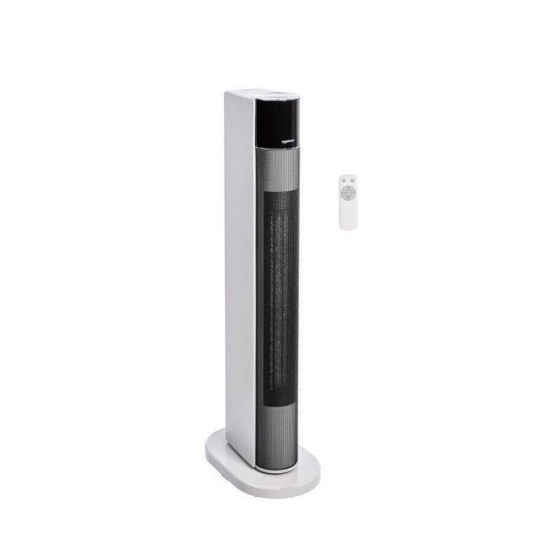 بخاری برقی سرامیکی ایستاده Amazon Basics مدل Tower Heater – گرمایش قدرتمند و بهینه با توان 2200 وات